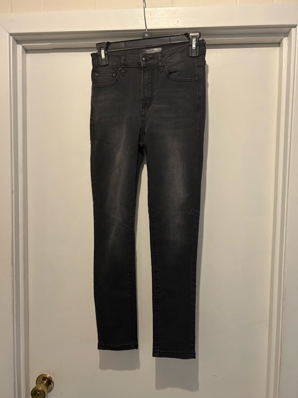 Slim Fit Men's Charcoal Skinny Jeans